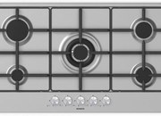 Piano cottura 5 fuochi L 86 cm PC90 AV SCHOCK silver griglie in acciaio smaltato