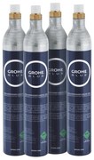 GROHE 40422000 - Bombola di carbonazione GROHE BLUE 425 g CO2 (4 pezzi) in acciaio inox