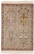 Cashmere Silk Tappeto orientale 90 x 60 (Indian) Annodato A Mano