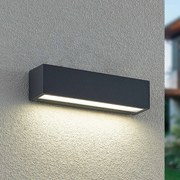 Arcchio LED applique da esterno Lengo, CCT, 25 cm, 1 luce, grafite