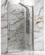 Box Porta doccia nicchia battente frameless telaio cromo Cristallo 8mm h 200 70 cm