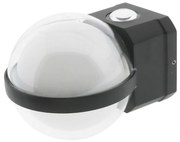 Applique Led da parete World 10W Nero IP54 Bianco caldo 3000K M LEDME