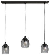 Lampadario a sospensione con filo BRILLANT 3xE27/15W/230V grigio