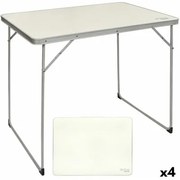 Tavolo Pieghevole Aktive Bianco 80 x 70 x 60 cm (4 Unità)