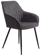 Sedia da pranzo grigio scuro Nolan - Unique Furniture