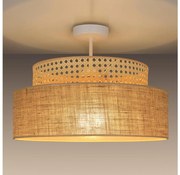 Lampadario a plafone BOHO 1xE27/60W/230V diametro 40 cm rattan