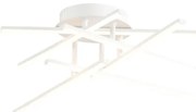 Plafoniera LED MIKADO bianco IP20 cct da bianco caldo al bianco neutro