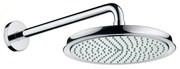 Soffione doccia HANSGROHE Raindance Classic 240 1 getto in ottone cromo spazzolato L 27 x H 17 x P 52.4 cm anticalcare 1 getto