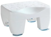 WENKO 73361100-Sgabello per vasca SECURA 40x31 cm bianco/trasparente