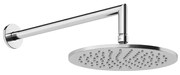 Soffione doccia orientabile con braccio a parete cromo Anello 63348 Gessi