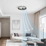 Ventilatore da soffitto Javilex grigio , D. 48 cm SULION