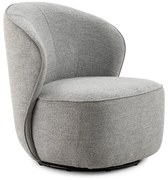 Poltrona grigio chiaro girevole Edna – MOME