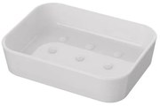 Portasapone Moderno in Plastica Bianco da Appoggio Star