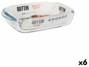 Pirofila da Forno Quttin   Vetro Rettangolare 950 ml 22,8 x 14,9 x 4,5 cm (6 Unità)