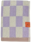 Asciugamano da bagno in cotone biologico giallo chiaro e viola 70x133 cm Retro - Mette Ditmer Denmark