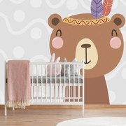 Carta da parati – Orsetto carino con piume