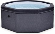 Vasca Idromassaggio Piscina Spa Semirigida Ottavia 4 Adulti 2 Bambini 1000 L 193x193x70 cm in PVC Grigio...