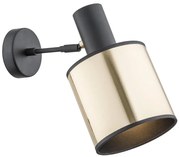 Argon 4279 - Faretto da parete HERMAN 1xE27/15W/230V ottone/nero