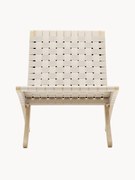 Poltrona lounge con seduta intrecciata a mano MG501 Cuba