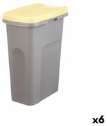 Cestino Stefanplast Giallo Grigio Plastica 25 L (6 Unità)