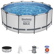 Piscina fuori terra Bestway 56420 Rotonda Steel Pro Max 366x122 cm