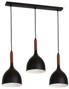 Lampadario a sospensione con filo NOAK WOOD 3xE27/60W/230V