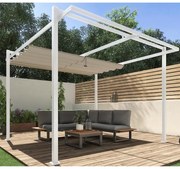 Telo di ricambio in poliestere per pergola Equinox beige 354 x 292 cm