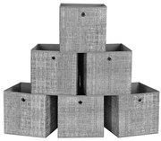 Set di 6 contenitori CURAN - grigio