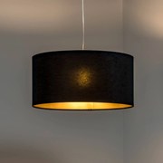 Maco Design Lampada a sospensione Salina, nero/oro, Ø 50 cm