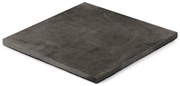 Lastra di cemento Black Rectif in gres naturale nero L 60 x L 60 cm, spessore 30 mm, 22 pezzi