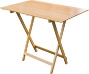 Tavolo pieghevole richiudibile in legno di faggio Naturale 60X77