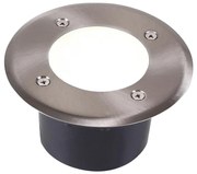 Lampada LED segnapasso MIVO LED/3W/230V diametro 12 cm IP67 cromo opaco