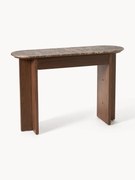 Consolle in legno con piano in marmo Zumi