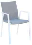 MEDUSA - poltrona in alluminio e textilene imbottito