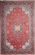 Sarouk Tappeto 330x210 Blu (Iran) Annodato A Mano