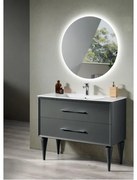 Mobile bagno moderno 120 cm - Antracite Opaco - 2 cassetti - Lavabo - CLASSIC