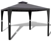 Gazebo Con Tetto 3x3 M Grigio Scuro /
