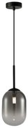 Lampadario a sospensione con filo ALIAS 1xG9/8W/230V diametro 12 cm nero/grigio