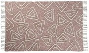 Tappeto DKD Home Decor Rosa Terracotta Bianco Frange Città (120 x 180 x 1 cm)