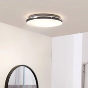 Lindby Plafoniera LED Comora, bianco, plastica, IP44, 3000K