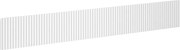 Mexen Rivel frontale scanalato per corpo armadietto bagno 120 x 20 cm, bianco opaco - 91A20-1200-235-1-01