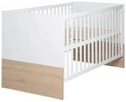 Lettino bianco con sponde rimovibili/con altezza regolabile 70x140 cm Gabriella – Roba