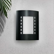 Applique Nera E27 da parete IP54 per esterni - serie METRO