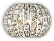 Applique Classica Calypso Metallo-Cristallo Cromo 2 Luci G9 3W 3000K Luce Calda