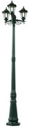 Lanterna da esterno classica verde scuro 217 cm 3 luci IP44 - New Haven
