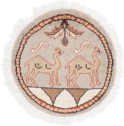 Agra Tappeto orientale 50x50 (Indian) Annodato A Mano