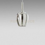 Ofelia s/10 mini - vetro cromo specchiato e portalampada bianco att...