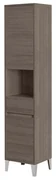 Colonna Portasciugamani a Terra 183 Cm Due Ante Con Vano a Giorno Un Cassetto Feridras "Mondo 2.0" Rovere Scuro