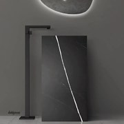 Lavabo Freestanding In ArtStone Finitura Nero/Bianco Venato