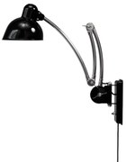 Fritz Hansen - KAISER idell™ 6559-W Applique da Parete Nero/Cromo Fritz Hansen